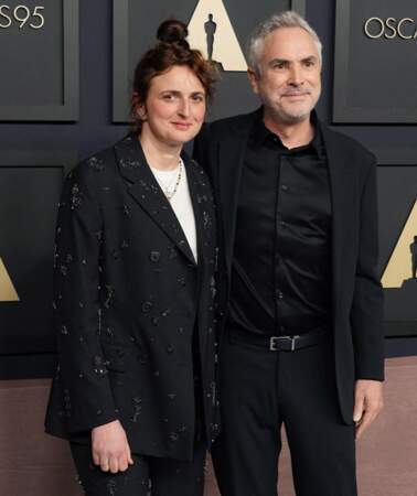 Le déjeuner des nommés à la 95ème cérémonie des Oscars - Alice Rohrwacher et Alfonso Cuaron viennent représenter le court métrage Le pupille