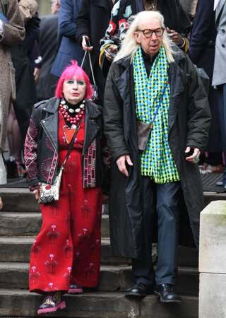 Cérémonie hommage à Vivienne Westwood : la styliste britannique, Zandra Rhodes.