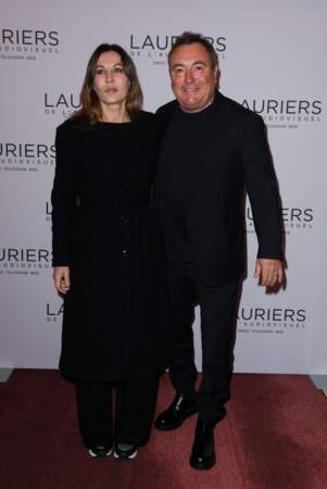 Mathilde Seigner et Fabien Onteniente à la 28ème cérémonie des Lauriers de l'Audiovisuel.
