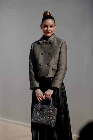 Olivia Palermo est invitée au défilé Christian Dior prêt-à-porter automne-hiver 2023/2024 lors de la Fashion Week de Paris le 28 février 2023.