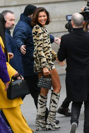 Zendaya au défilé Louis Vuitton prêt-à-porter automne-hiver 2023/2024 lors de la Fashion Week de Paris le 6 mars 2023