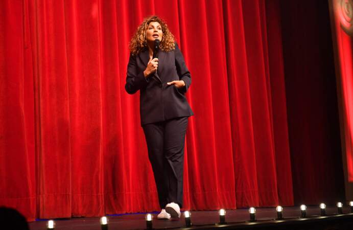 Nawell Madani lors de l'inauguration du théâtre du Palais des Glaces à Paris 