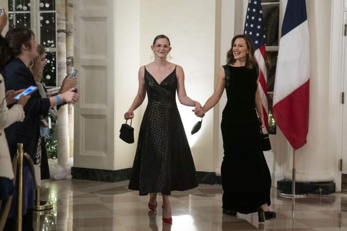Jennifer Garner et sa fille Violet ont choisi le noir pour un dîner à la Maison Blanche