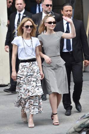 Vanessa Paradis et sa fille Lily-Rose Depp, deux mademoiselles accros à Chanel