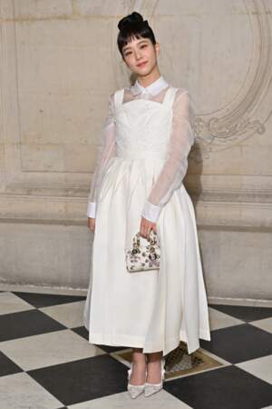 Kim Jisoo et sa robe plazacore au défilé Dior