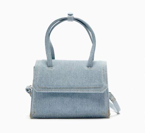 Mini sac en jean Zara, 29,95 euros