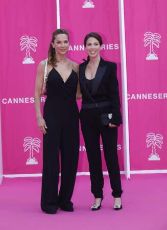 Melissa Theuriau et Nathalie Marchak au photocall de la soirée de clôture du festival CanneSeries.