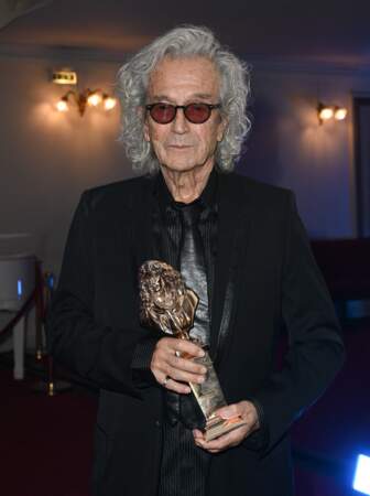Luc Plamondon remporte le Molière de la création visuelle et sonore pour Starmania lors de la 34ème cérémonie des Molières au théâtre de Paris