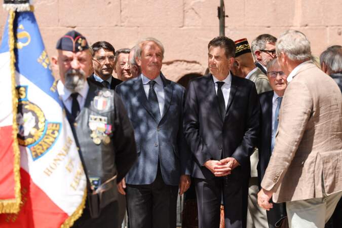 Gérard Longuet, Charles-Ange Ginesy et Renaud Muselier réunis aux funérailles de François Léotard ce mercredi 3 mai à Fréjus 
