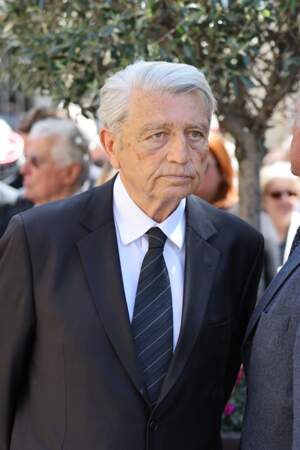 L'homme politique Alain Madelin ce mercredi 3 mai lors des funérailles de François Léotard 