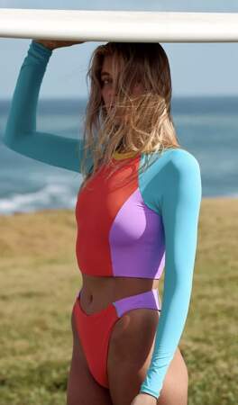 Haut de maillot manches longues anti-UV Palmer ONEONE Free the People, 84 euros