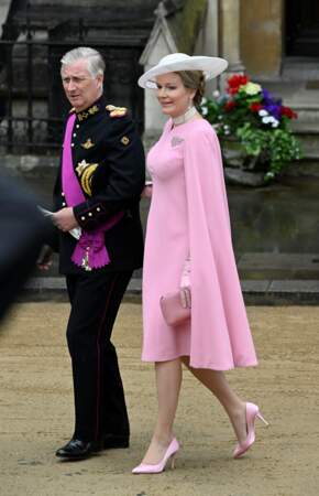 Couronnement de Charles III à l'abbaye de Westminster le 6 mai 2023 : le roi Philippe et la reine Mathilde de Belgique