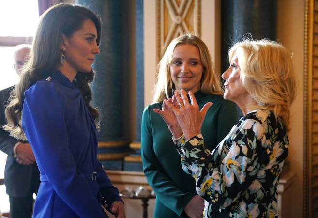 Réception à Buckingham Palace à la veille du couronnement : Kate Middeton et Jill Biden