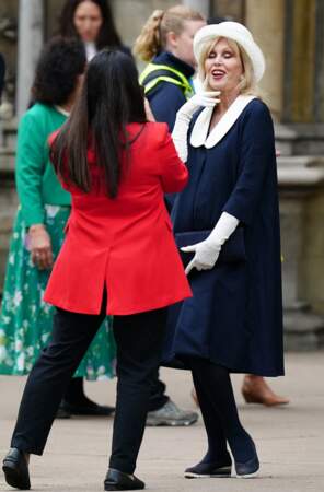 Couronnement de Charles III à l'abbaye de Westminster le 6 mai 2023 : Dame Joanna Lumley, l'une des stars de la série Absolutely Fabulous