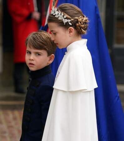 Couronnement de Charles III le 6 mai en l'abbaye de Westminster : la princesse Charlotte et le prince Louis