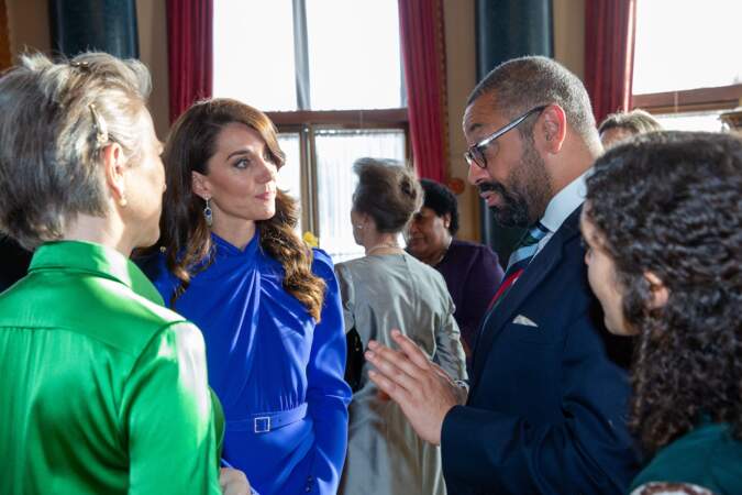 Réception à Buckingham Palace à la veille du couronnement : Kate Middleton