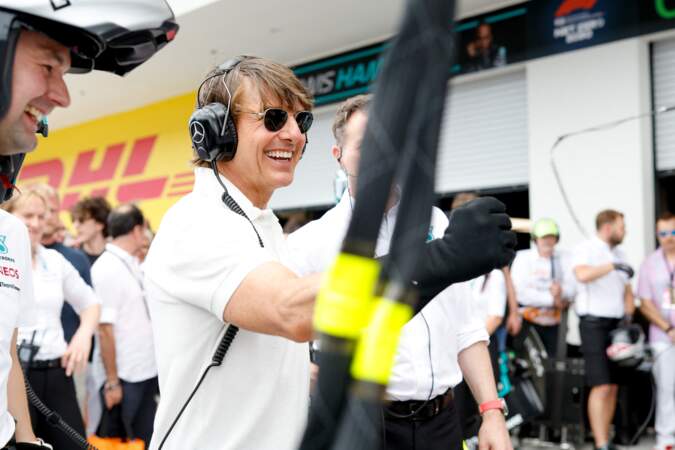Tom Cruise assiste à la victoire de Max Verstappen au Grand Prix de Formule 1 de Miami.