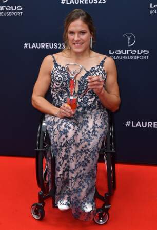 Catherine Debrunner a reçu le Prix Laureus du Sportif mondial de l'année avec un handicap.