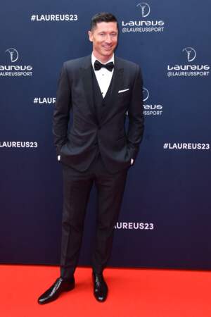 Robert Lewandowski aux Laureus World Sports Awards, le 8 mai 2023.