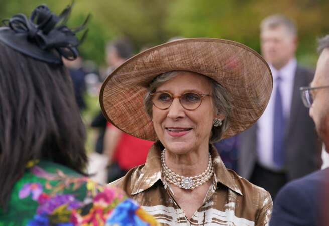 La duchesse de Gloucester lors d'une Garden Party le 9 mai 2023.