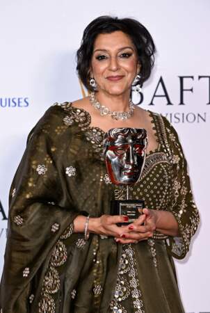Meera Syal aux BAFTA Television Awards, le 14 mai 2023, à Londres.