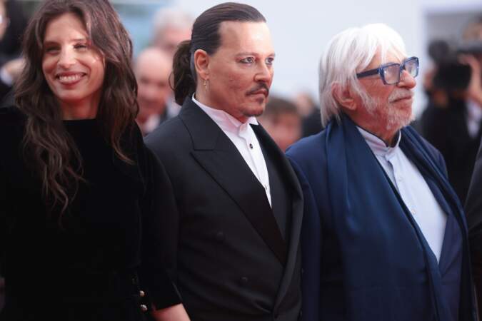 Maïwenn, Johnny Depp et Pierre Richard viennent présenter Jeanne du Barry lors du 76ème Festival de Cannes