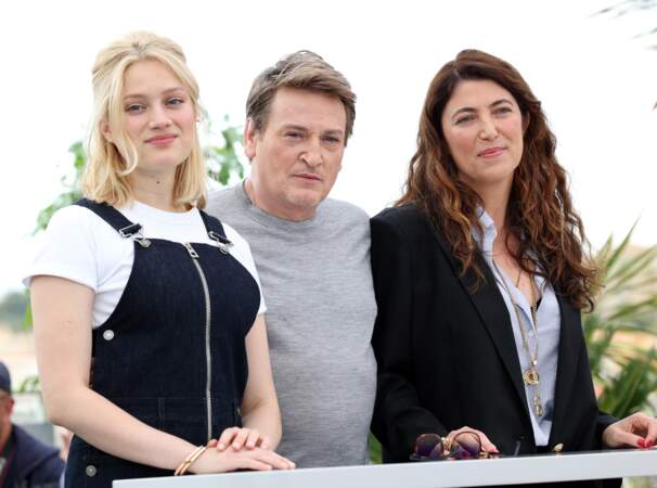 Festival de Cannes 2023 - Photocall du film Rosalie : Nadia Tereszkiewicz, Benoit Magimel et Stéphanie Di Giusto sont également au casting