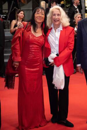 Festival de Cannes 2023 - Montée des marches de Rapito : Brigitte Fossey et Mei-Chen Chalais