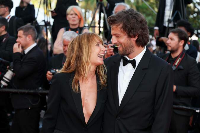 Festival de Cannes 2023 - La montée des marches du film The Old Oak : Axelle Laffont et Romain Sichez.