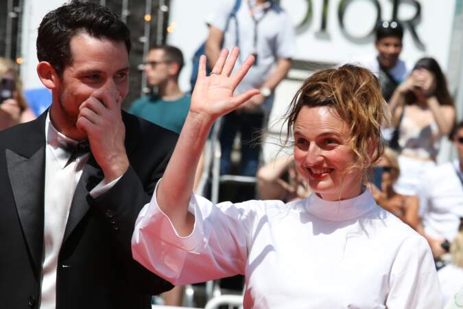 Festival de Cannes 2023 - La montée des marches du film La Chimera : Josh O'Connor et Alice Rohrwacher