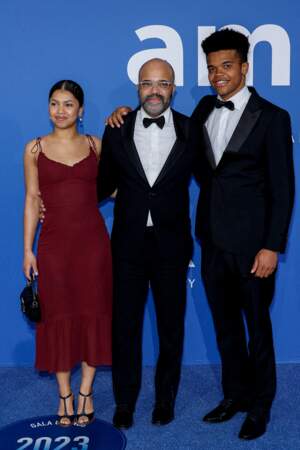 Festival de Cannes 2023 - Le gala de l'amfAR : Jeffrey Wright avec ses enfants Juno et Elijah
