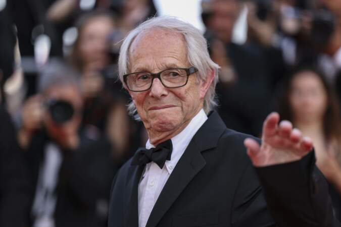 Festival de Cannes 2023 - La montée des marches du film The Old Oak : Directeur Ken Loach.