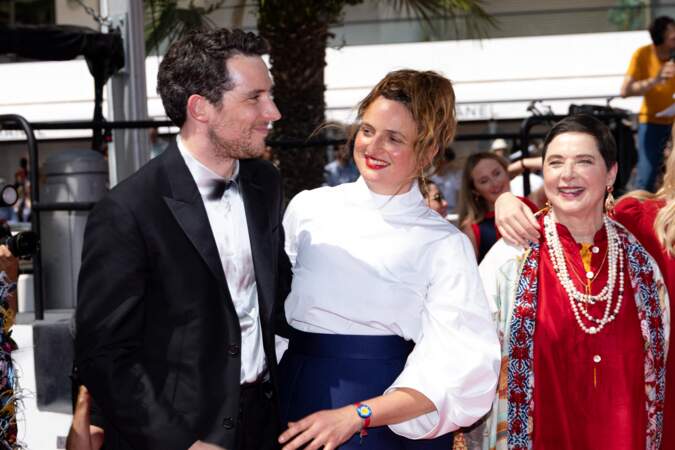 Festival de Cannes 2023 - La montée des marches du film La Chimera : Josh O'Connor, Alice Rohrwacher, Isabella Rossellini