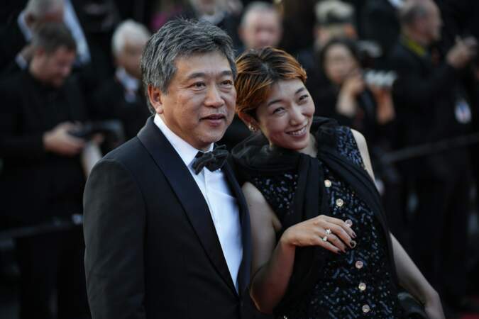 Festival de Cannes 2023 - La montée des marches du film Elémentaire pour la cérémonie de clôture du Festival : Hirokazu Koreeda et Sakura Ando