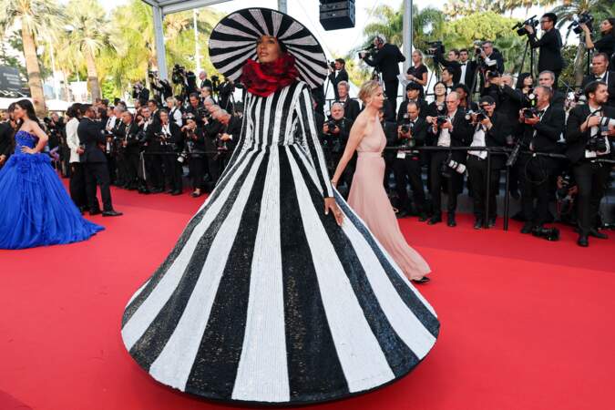 Festival de Cannes 2023 - La montée des marches du film Elémentaire pour la cérémonie de clôture du Festival : Ikram Abdi