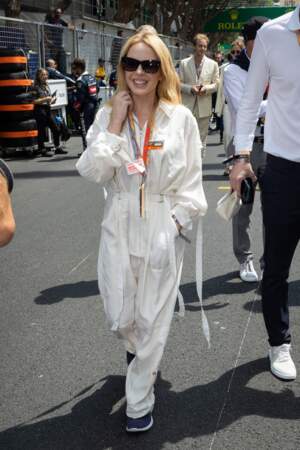 Kylie Minogue au 80ème Grand Prix de Monaco de Formule 1, le 28 mai 2023.