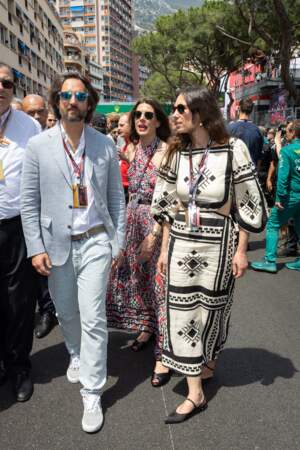 Dimitri Rassam et sa femme Charlotte Casiraghi, Tatiana Santo Domingo au 80ème Grand Prix de Monaco de Formule 1, le 28 mai 2023.