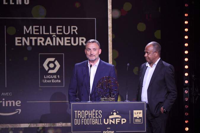 31ème cérémonie des Trophées UNFP : Franck Haise (entraineur Lens RCL), Jean Tigana.