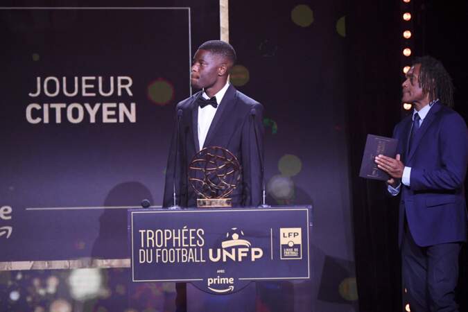 31ème cérémonie des Trophées UNFP : Christian Karembeu,  Marshall Munetsi (Trophée du joueur citoyen).