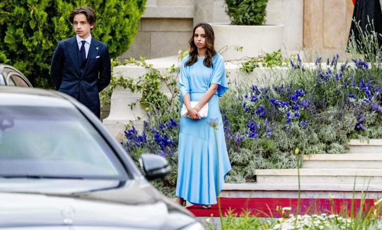 Mariage du prince Hussein bin Abdullah II et Rajwa Al-Saif : la princesse Salma et le prince Haschem.