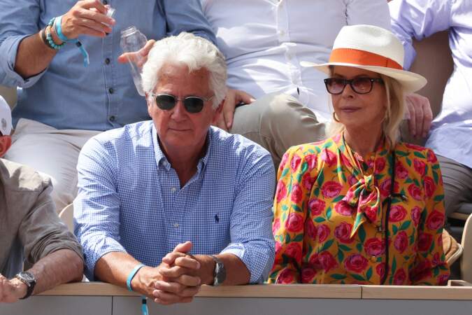 Pierre Dhostel et Carole Bellemare lors de la finale de Roland Garros 2023 à Paris.