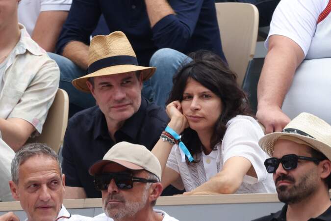 Jason et Pelagia Kolotouros lors de la finale de Roland Garros 2023 à Paris.
