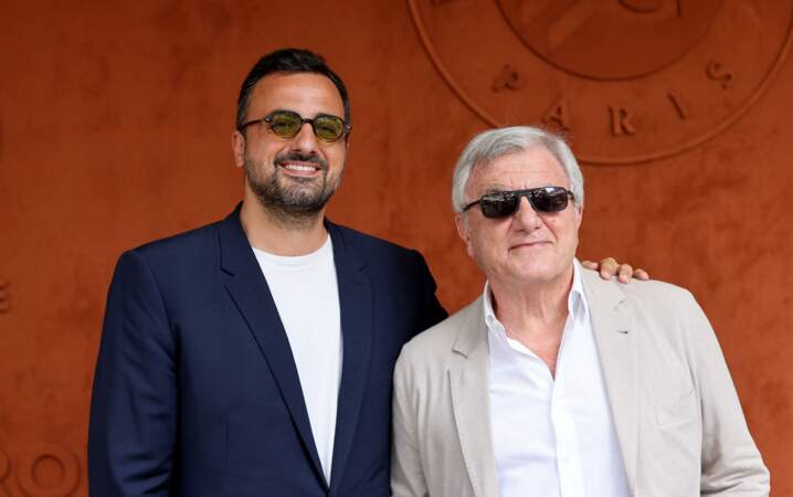Alan Toledano et son père Sydney Toledano lors de la finale de Roland Garros 2023 à Paris.