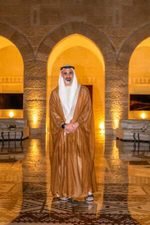 Mariage du prince Hussein bin Abdullah II et Rajwa Al-Saif : le prince d'Abou Dabi Sheikh Khaled bin Mohammed bin Zayed Al Nahyan