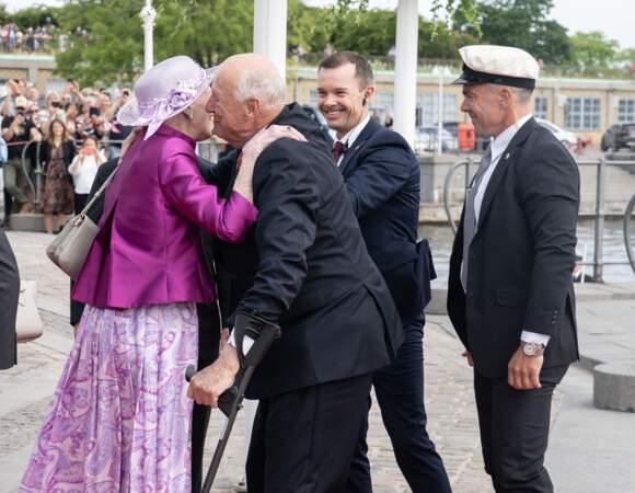 Le roi Harald et la la reine Margrethe II se retrouvent enfin.