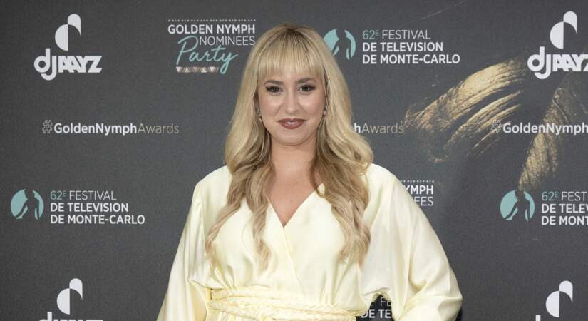 Jazmin Grace Grimaldi, la fille illégitime d'Albert II de Monaco, au photocall de la soirée des nominées Golden Nymph nominées party lors du 62ème Festival de Télévision de Monte-Carlo, à Monaco, le 19 Juin 2023. 