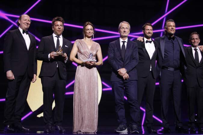 Dan Bakkedahl, Britta Meyermann, Alexander Dierbach, Richard Lamprecht lors de la cérémonie de clôture de la 62e édition du festival de télévision de Monte-Carlo le 20 juin 2023.