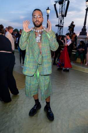 Le chanteur Maluma au défilé Louis Vuitton à Paris, le 20 juin 2023.