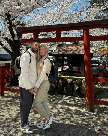 Jessica Thivenin et Thibault Garcia lors d'un voyage au Japon