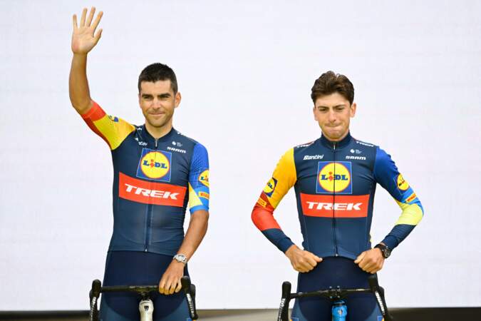 110ème édition du Tour de France 2023 : Tony Gallopin et Giulio Ciccone de l'équipe Lidl - Trek.
